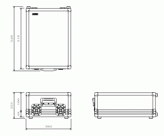 YAMAHA DM3・DM3S用FRPケース3